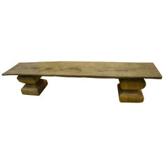 Andrianna Shamaris Wabi Sabi Teak Wood Bench