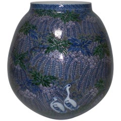 Contemporary Japanese Porcelain Vase by Master Porcelain Artist