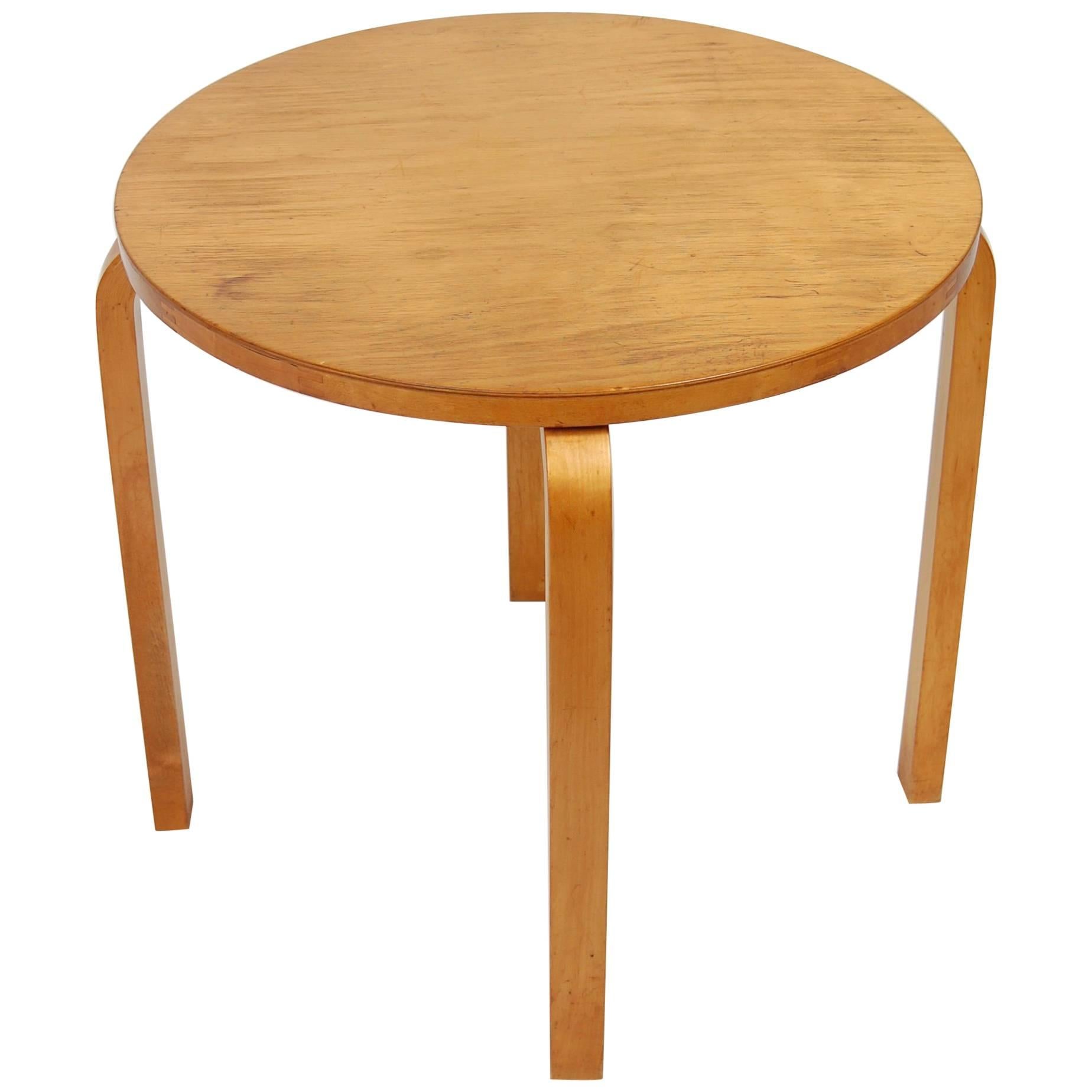 Early Production Alvar Aalto Side Table by Finmar Scandinavian Modern
