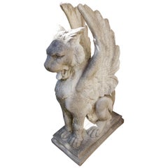 Cast Stone Winged Griffin