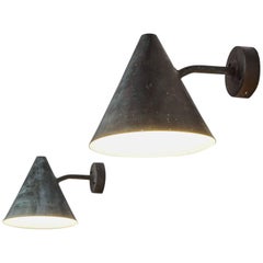Hans-Agne Jakobsson Pair of wall lights in Copper