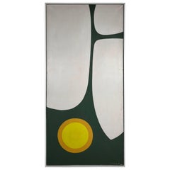 Large Modern Abstract Oil Painting by Wilhelmina Godfrey, circa 1968