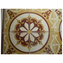 Antique Early 20th Century Cement Tiles