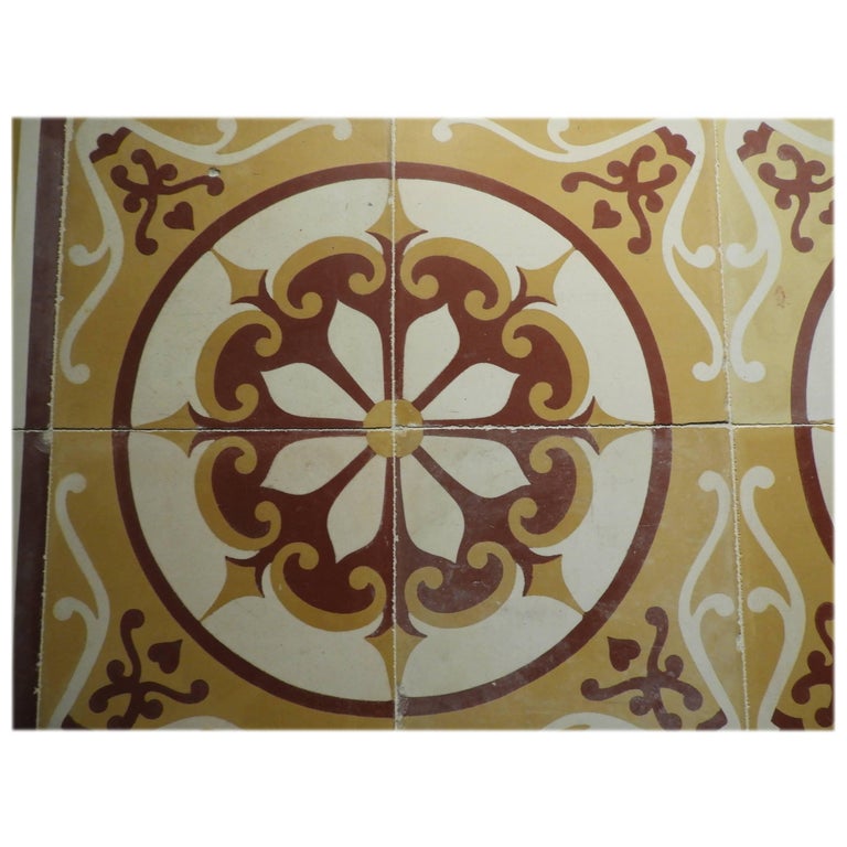 Early 20th Century Cement Tiles For At 1stdibs Early 20th Century Cement Tiles For