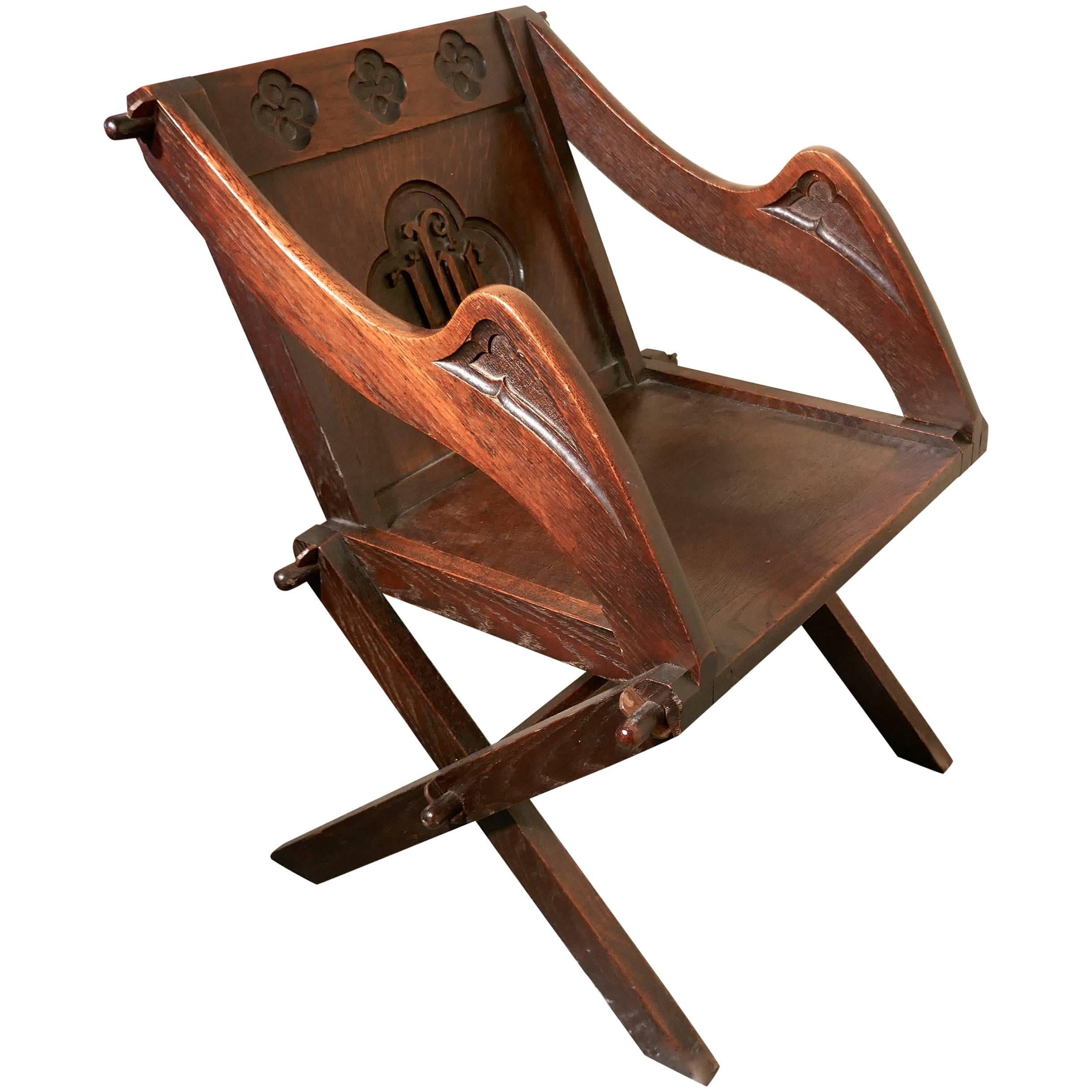 19th Century Glastonbury Oak Chair