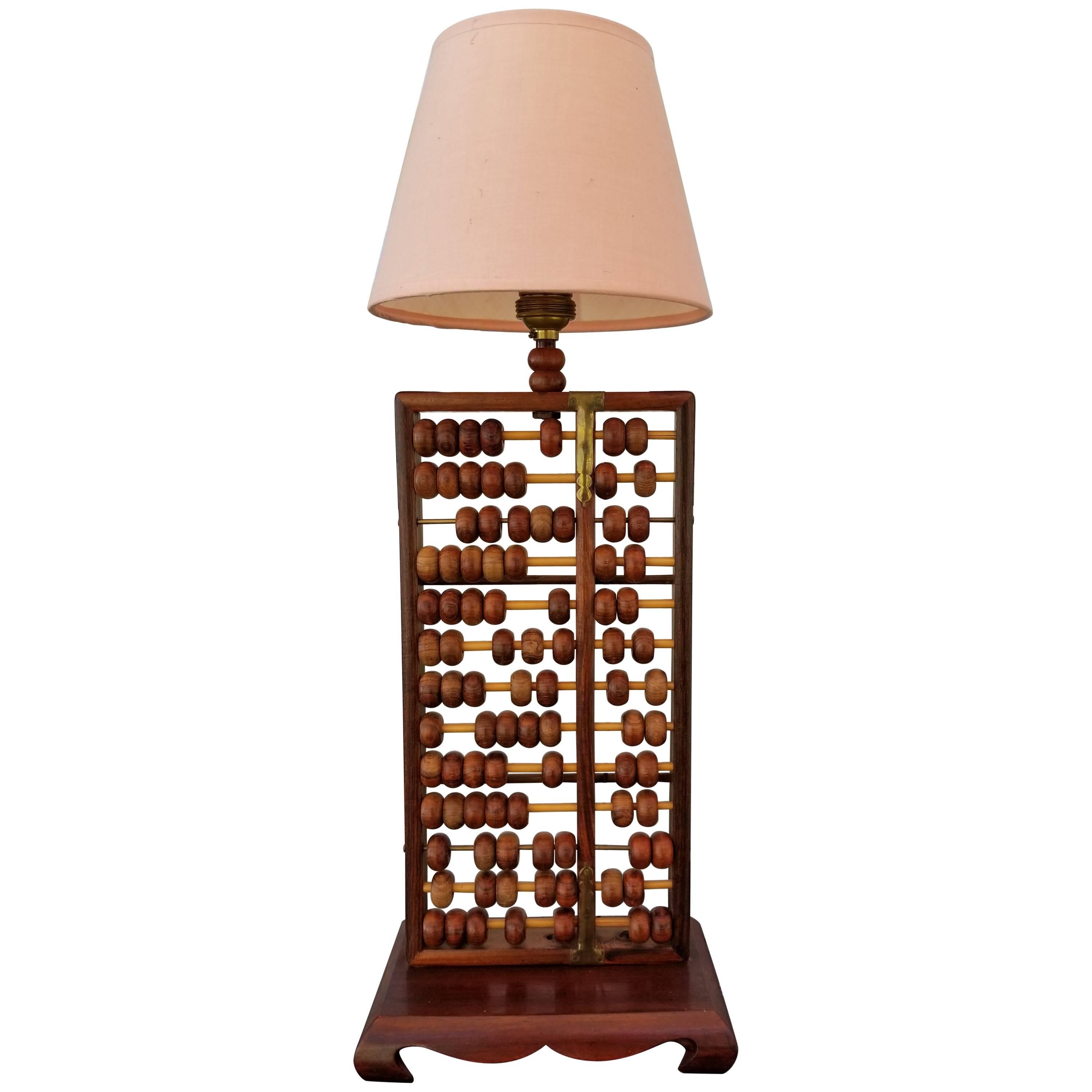 Abacus Table Lamp For Sale