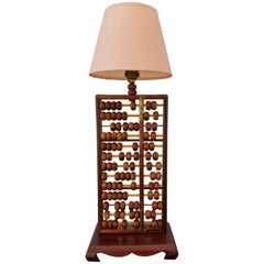 Vintage Abacus Table Lamp