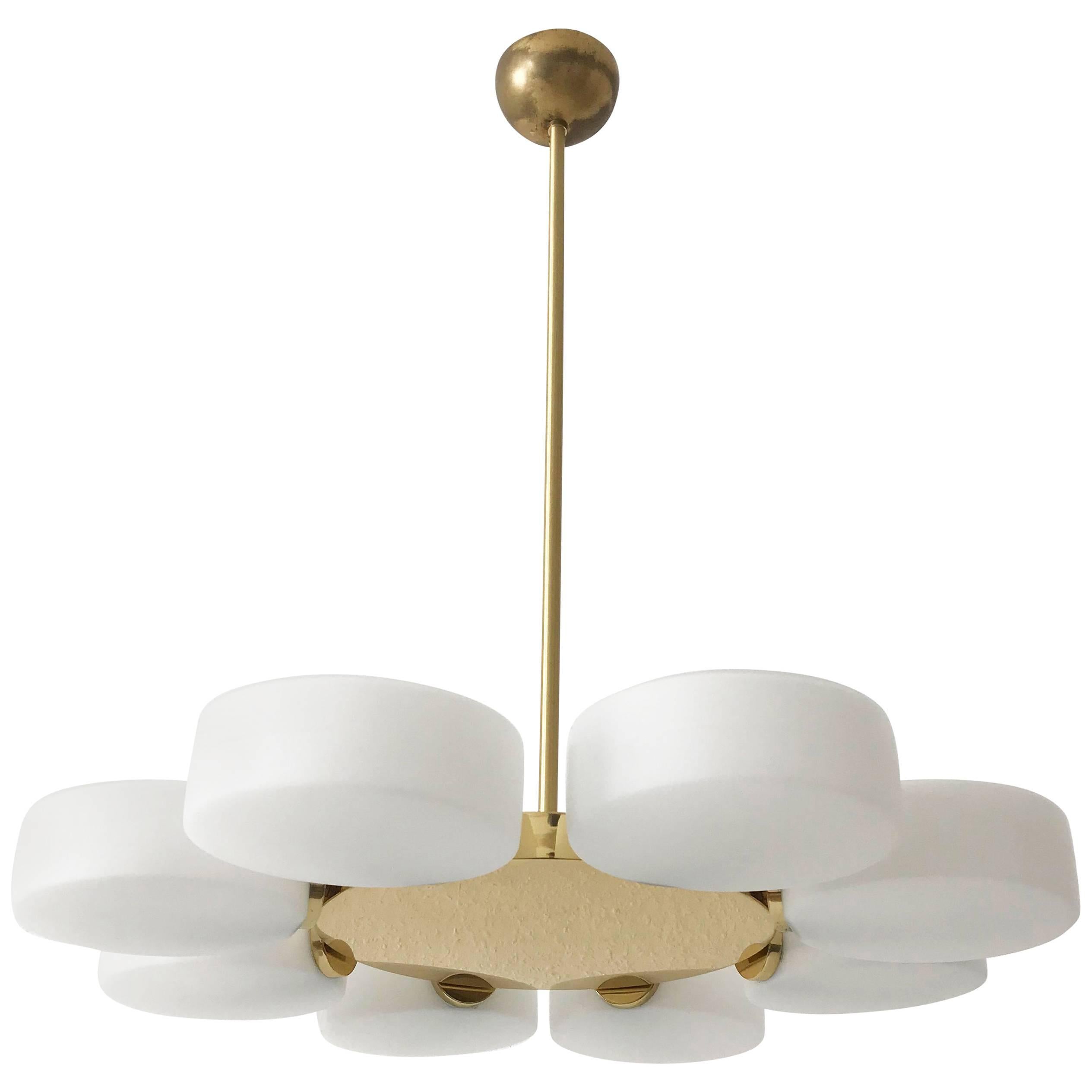 Sputnik Disk Chandelier or Pendant Lamp by Kaiser Leuchten, Germany, 1960s