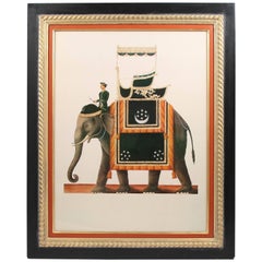 Vintage Indian Elephant Print