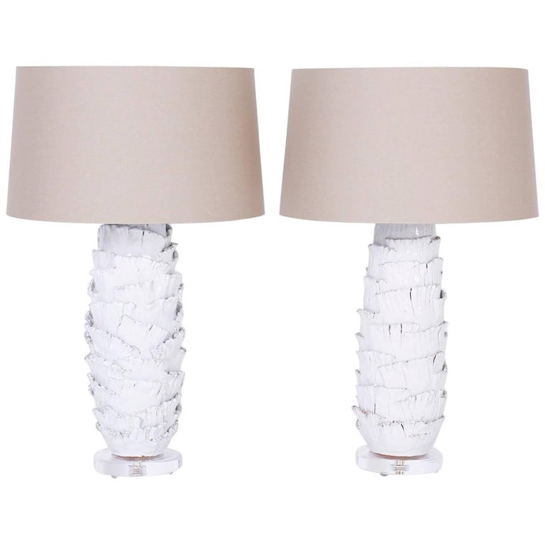 Pair of Modern Table Lamps For Sale at 1stdibs