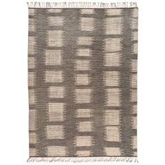 Tapis géométrique marocain gris du 21e siècle de style