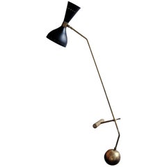 Counterbalance Brass Desk Lamp, Midcentury style