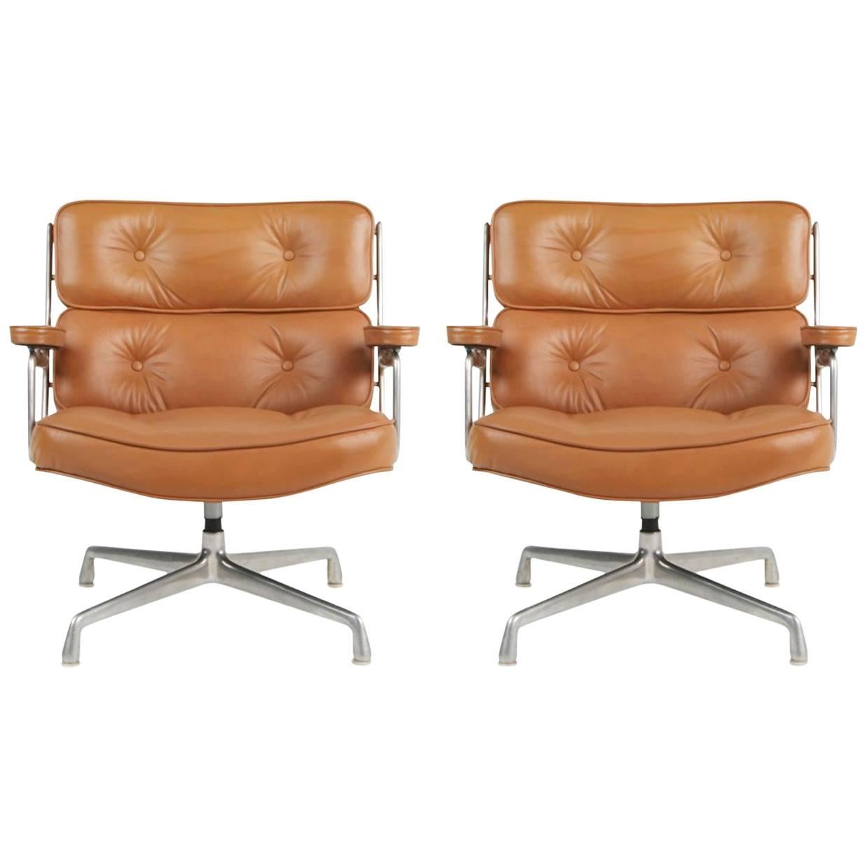 Early Production Time Life "Lobby" Executive Chairs by Charles Eames, circa 1960