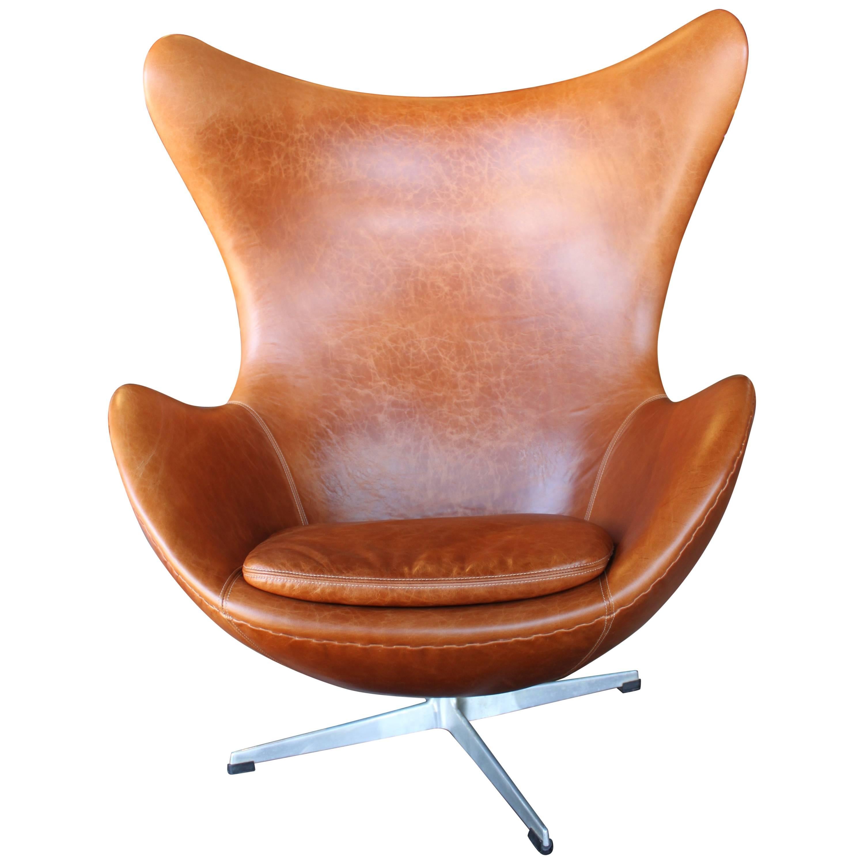 Vintage Arne Jacobsen Egg Chair Fritz Hansen