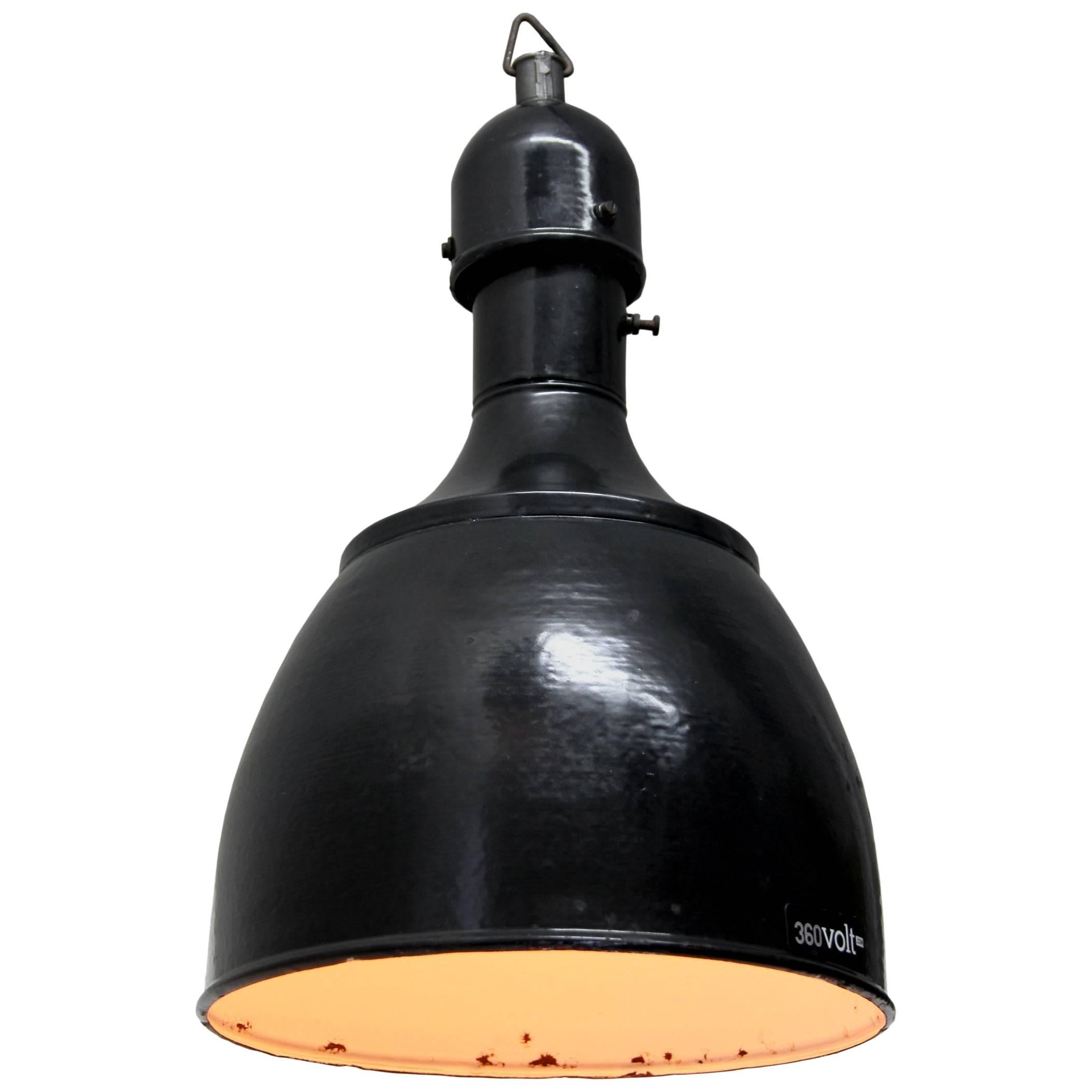 Black Enamel Vintage Industrial Classic Pendants Lights