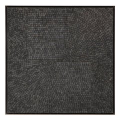 Aleksandra Kasuba, "One Divided by One", Black Marble Mosaic, Signed