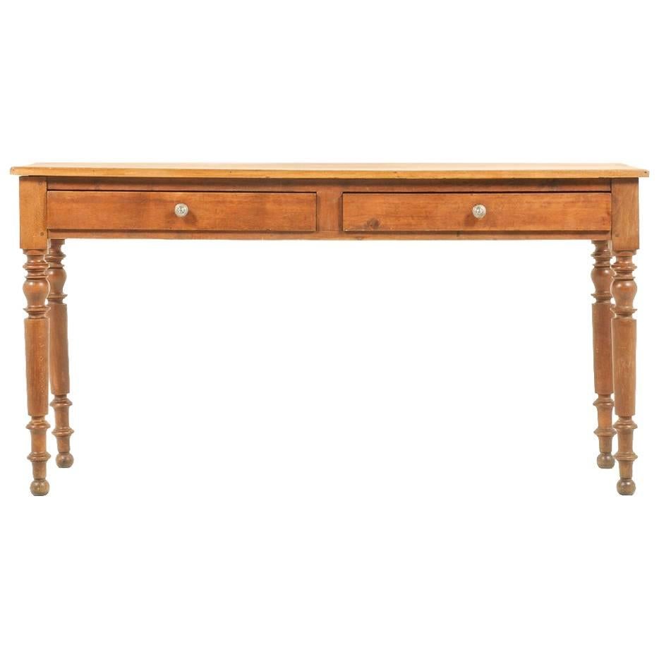 French Pine Console Table