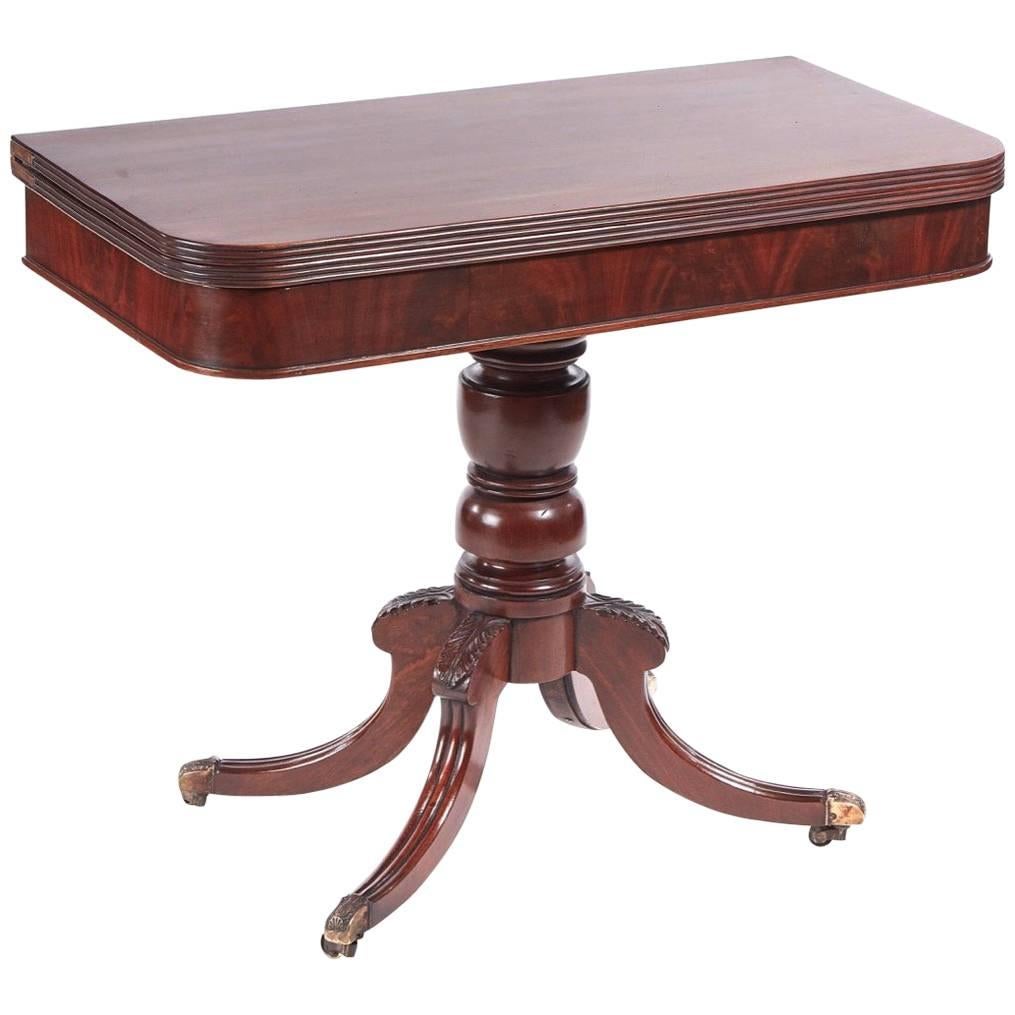 Quality Antique Regency Mahogany Tea / Side Table For Sale