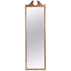 Tall Antique Gilt Pier Mirror