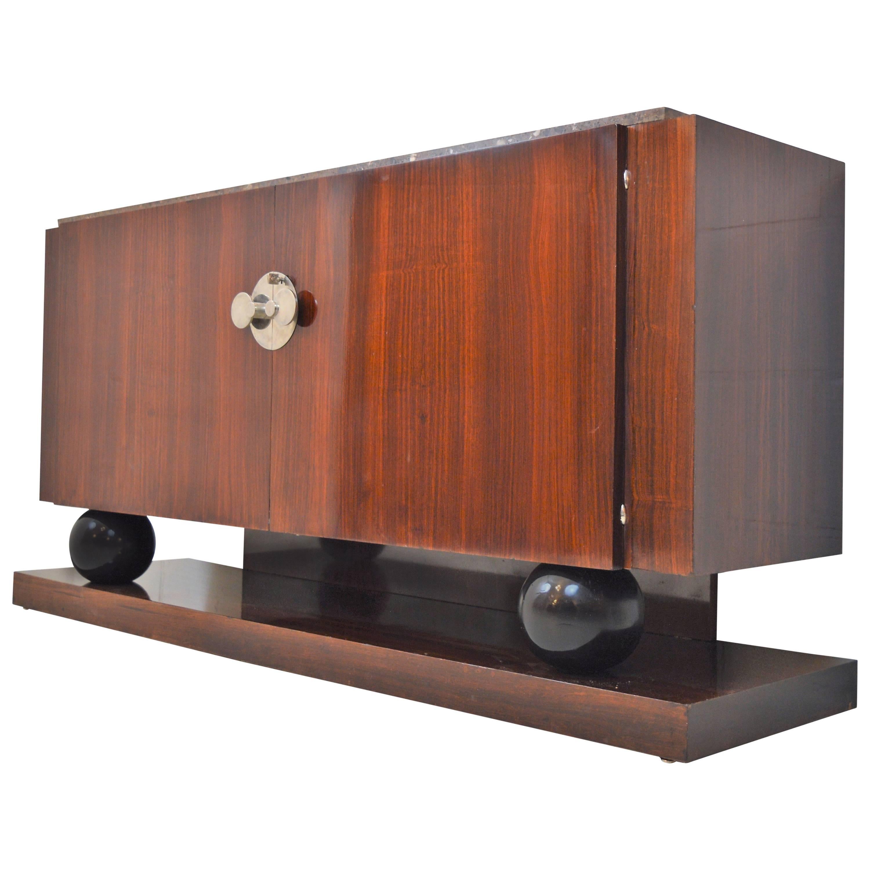 Jacques Adnet Sideboard in Rosewood, 1930