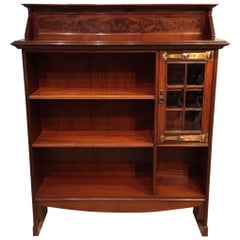 Beautiful Mahogany Arts & Crafts Period Open Bookcase by Shapland & Petter