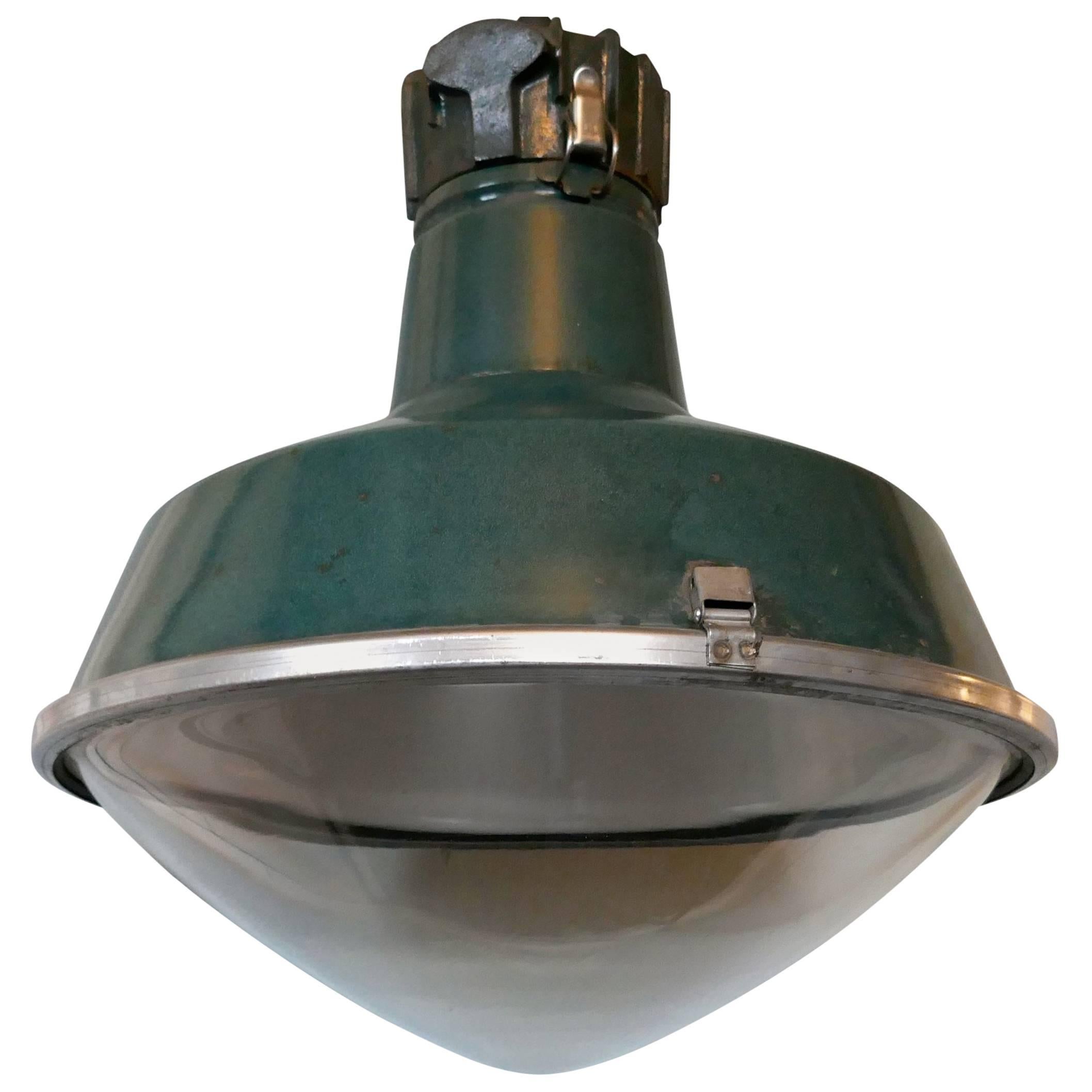 Large Industrial Platform Light from SNCF 'French Rail'