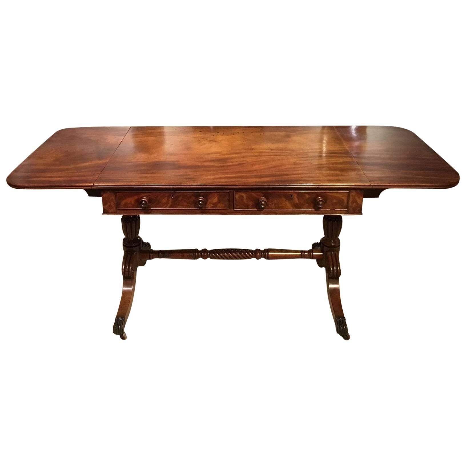 Mahogany William IV Period Antique Sofa Table