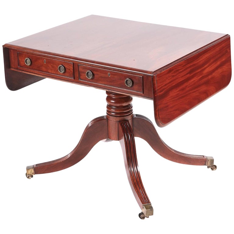 Quality Antique Regency Mahogany Sofa Table Quality Antique Regency Mahogany Sofa Table