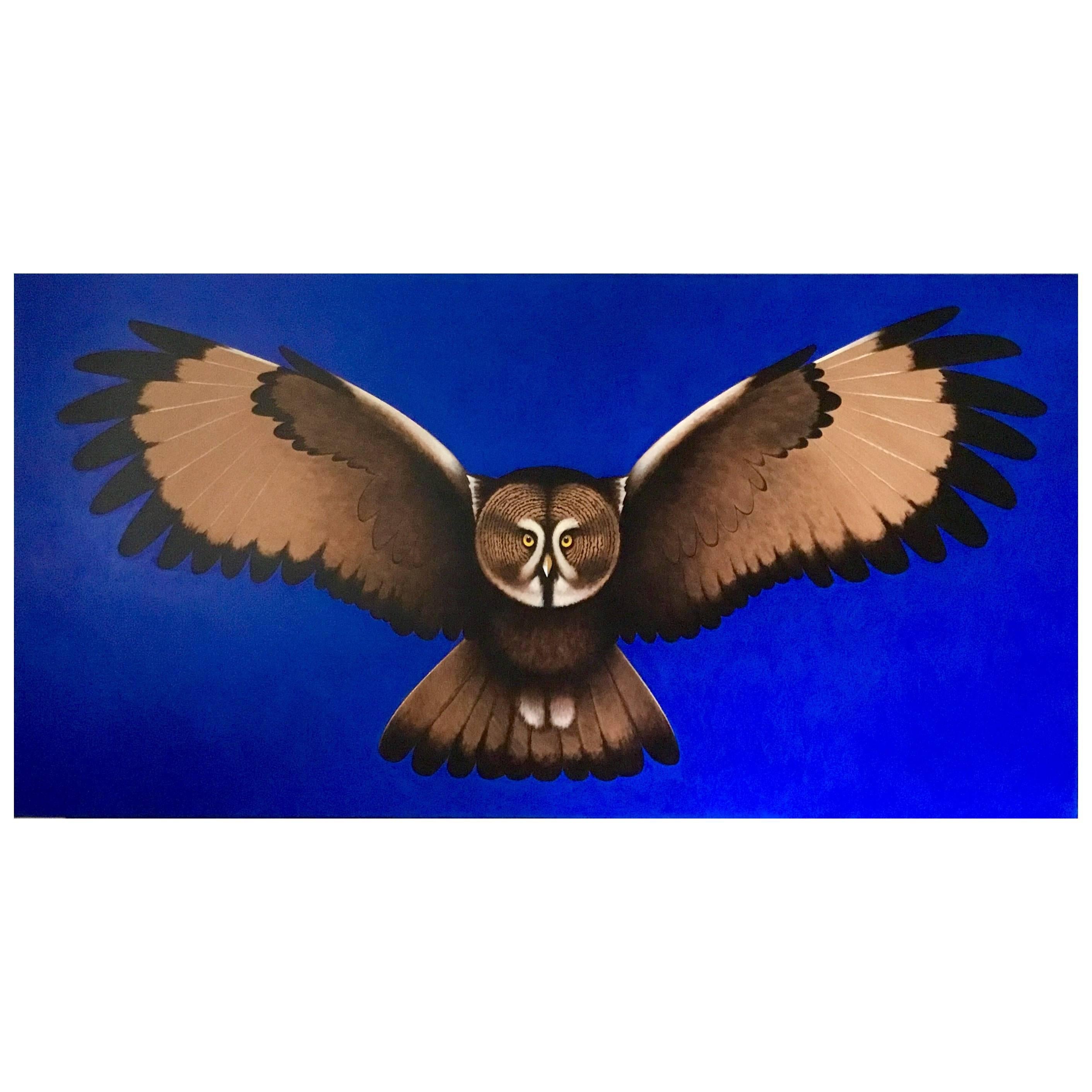 Peinture originale Hibou, de Lynn Curlee