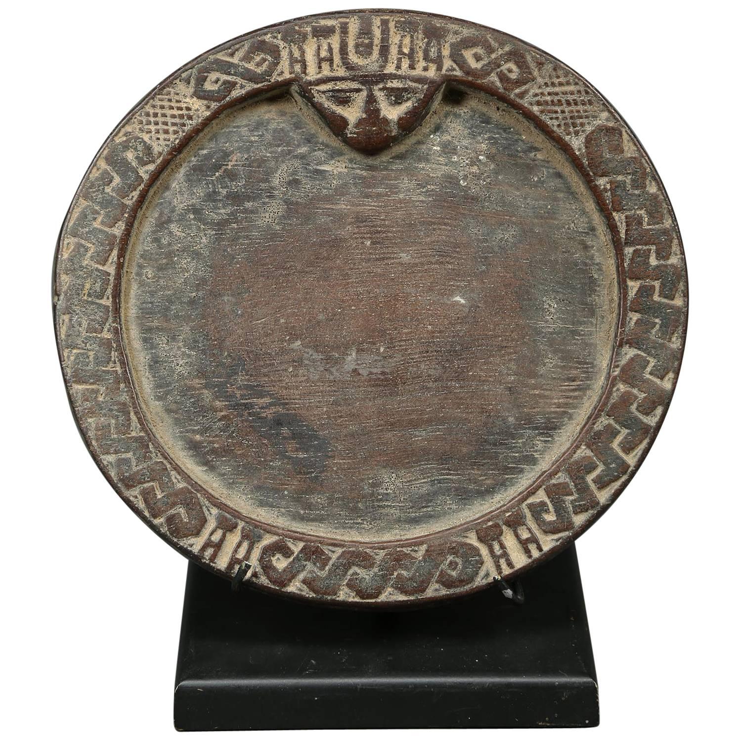Yoruba Miniature Tribal Divination Plate, Nigeria