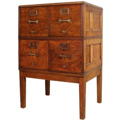 Antique American Oak Filing Cabinet, circa 1910