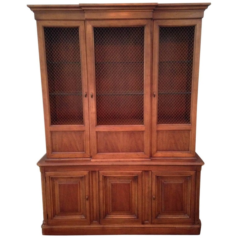 Drexel Heritage Maple China Hutch At