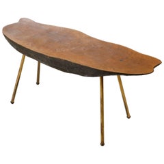 Tree Trunk Brass Table,  1960