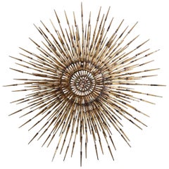 1970s William Bowie Sunburst Wall Sculpture