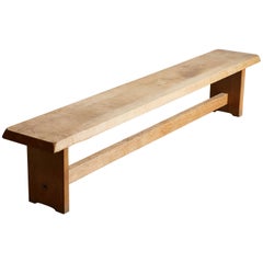 Wood Bench by Pierre Chapo