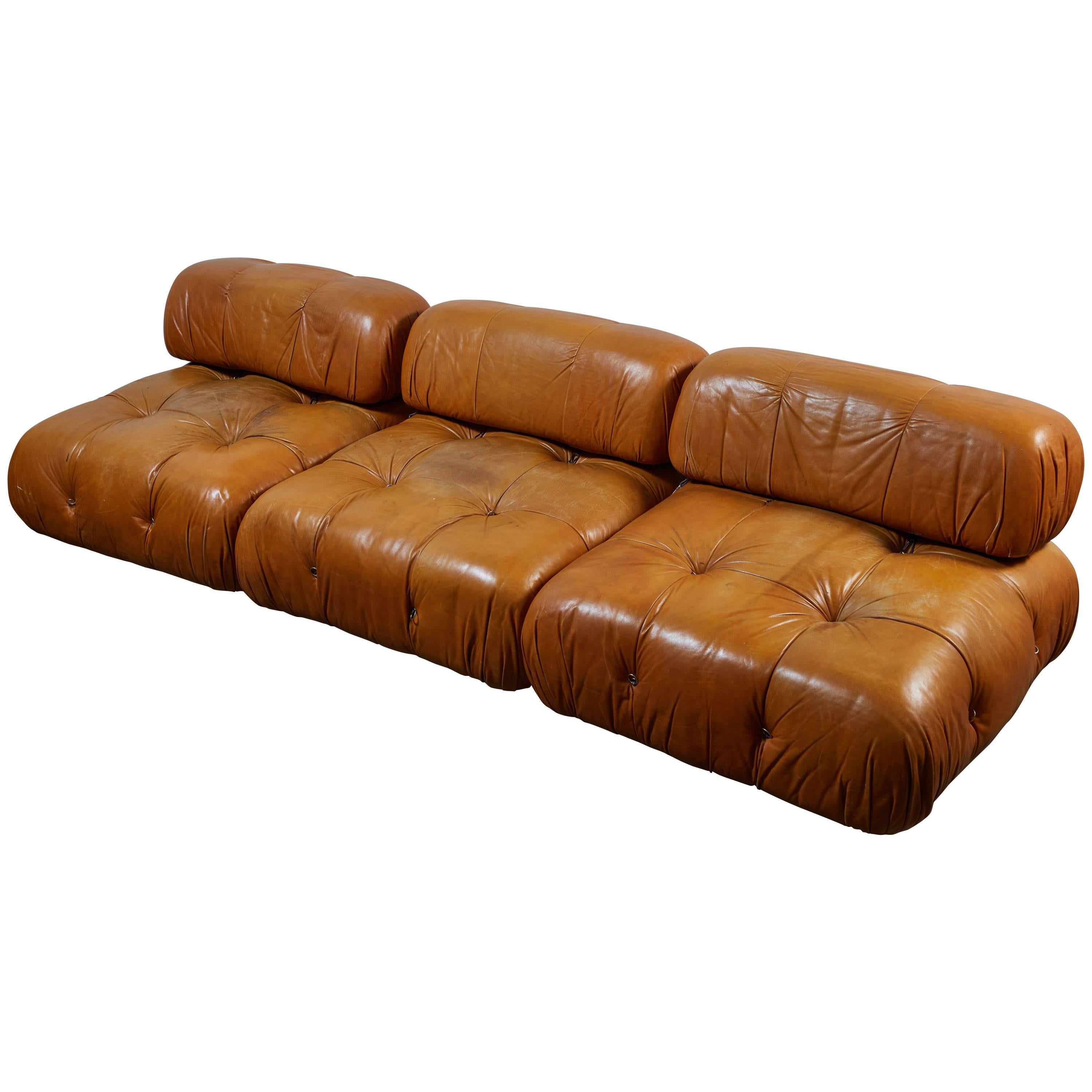 Leather Camaleonda Sofa by Mario Bellini for C&B Italia