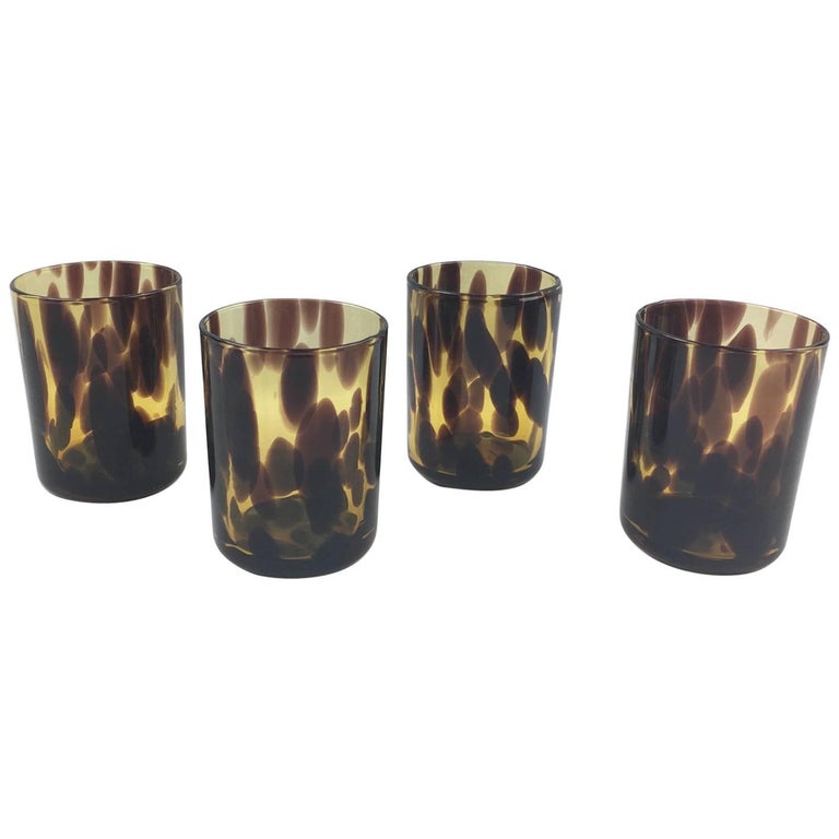 Scandinavian Modern Barware Set in Blown Amethyst Glass / 7Pc. Set at 1stdibs