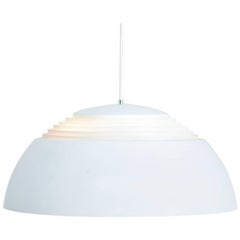 White AJ Royal Pendant Lamp by Arne Jacobsen for Louis Poulsen
