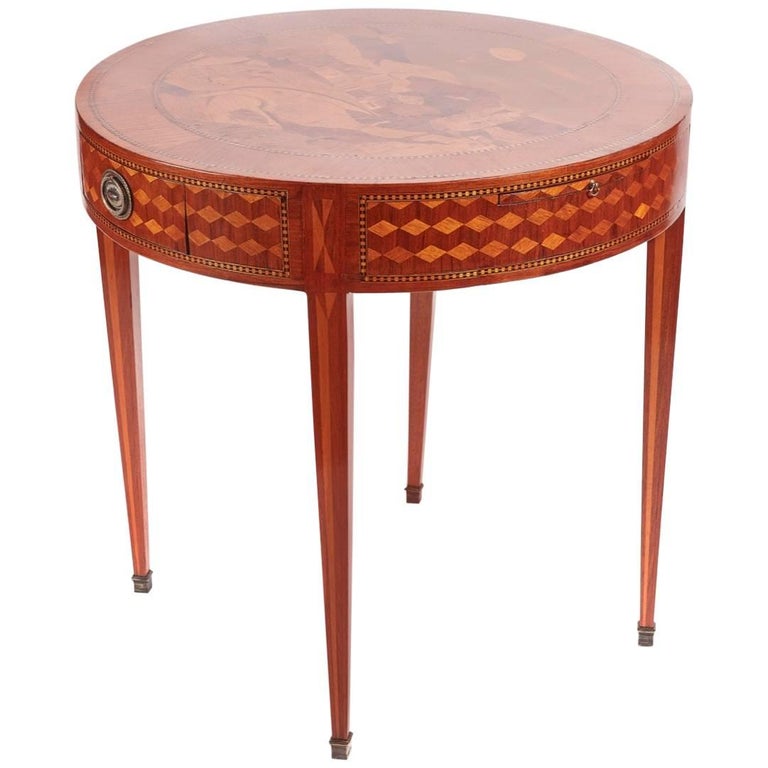 Fantastic Antique Inlaid Satinwood Centre Table For Sale at 1stdibs