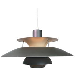 Poul Henningsen PH50 Antrazit Lacquered Ceiling Light by Louis Poulsen, Denmark