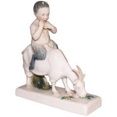 Meissen Figurine "Faun on Goat"