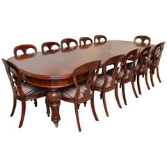 Antique Fine Quality Victorian Mahogany Extending Dining Table