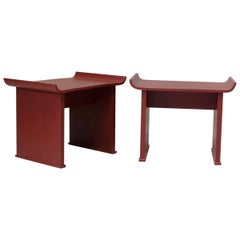 Pair of Pagoda Style Side Tables, circa 1950s