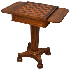 William IV Rosewood Chess Table