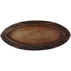French Oval Bread Wood Platter