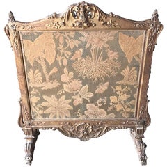Antique 19th Century French Regence Fire Screen