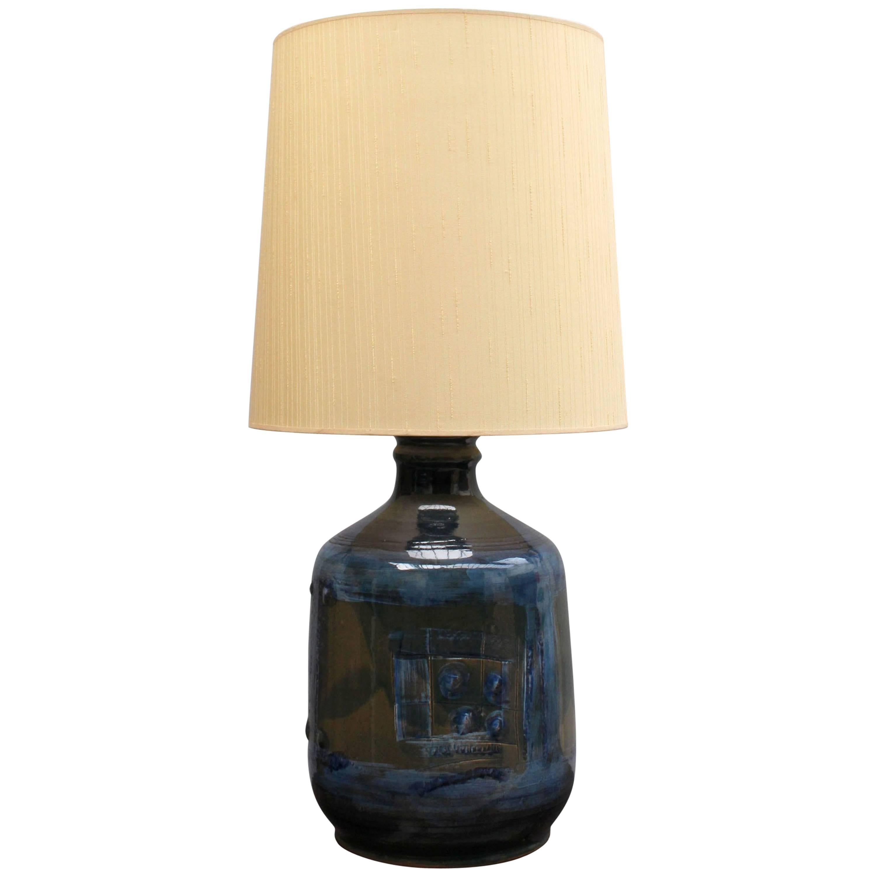 Danish 1960s Ceramic Table Lamp by Hanne For Sale