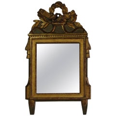 19th Century French Louis XVI Style Giltwood Bridal Mirror