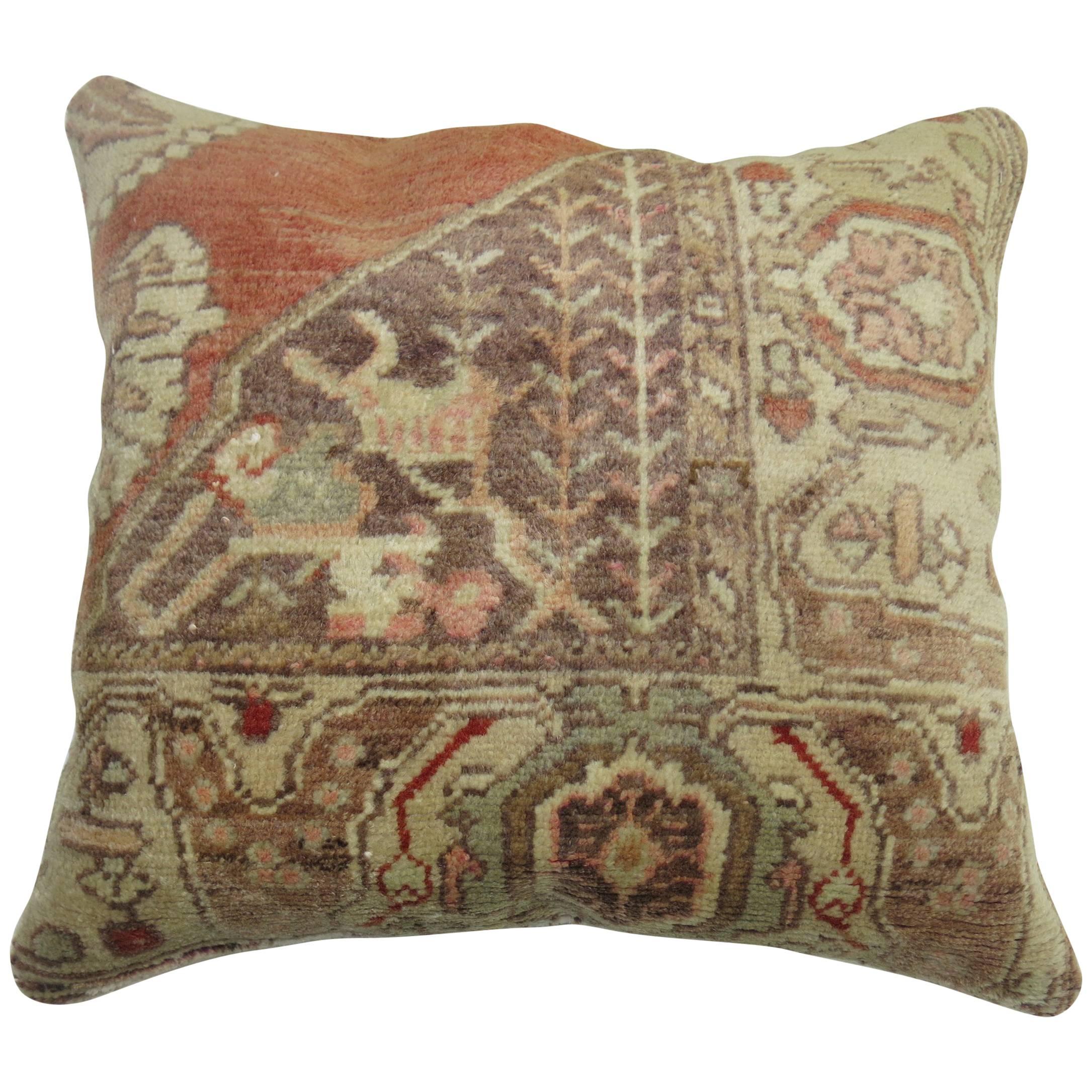 Decorative Turkish Rug Pillow For Sale