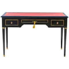 Ebonized Louis XVI Style Desk in the Manner of Jansen